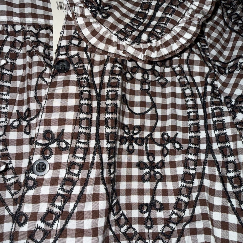 Pilcro Brown and White Checkered - Picture 4 of 6